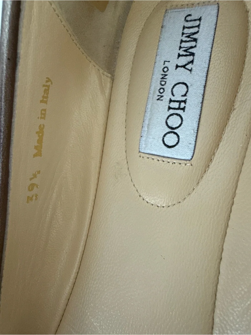 Jimmy Choo Women's Glitter Ballet Flats in Gold